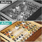 MIUKAA Acrylic Spice Drawer Organizer, 4 Tier - Image 6