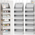Criusia 2 Pack Over The Door Organizer, Heavy-Duty 6-Shelf Hanging Storage by Criusia