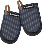 Cuisinart Heritage Mini Oven Mitts – 5.5” x 7” Heat-Resistant Kitchen Mitts by BestBrands