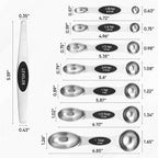 Spring Chef Magnetic Measuring Cups & Spoons Set, Strong N45 Magnets, Heavy - Image 9