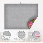 Pink Roses Flowers Dish Drying Mat - Image 4