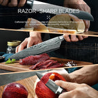 Kitchen Knife Set, Razor Sharp High Carbon Steel Knives Set, Gift Ready Knife - Image 7