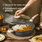 CAROTE 12.5 Inch Nonstick Deep Frying Pan - Image 6