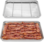 Homikit Baking Sheet with Rack Set, 20x14 Inches Large Stainless Steel Cookie by Homikit