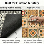 Boho Dish Drying Mat for Kitchen Counter - Image 3
