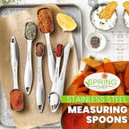 Spring Chef Stainless Steel Measuring Spoons Set of 6 - Image 2