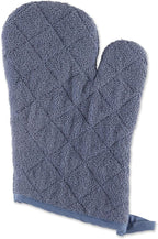 DII Basic Terry Collection 100% Cotton Quilted, Oven Mitt, Stonewash Blue - Image 3