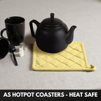 Oven Mitt & Pot Holder 100% Cotton Set of Heat Resistant Oven Gloves & Hot Pads - Image 5