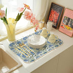 Floral Dish Drying Mat 18x24 Inches - Image 6