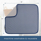 S&T INC. Dish Drying Mat, 16” x 18”, Absorbent Microfiber Kitchen Counter Mat - Image 6