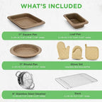 NutriChef 22‑Piece Non‑Stick Ceramic Pots and Pans Set – - Image 4