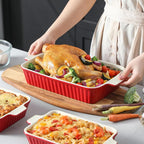 Bakeware Set of 4, MALACASA Porcelain Baking Pans Set - Image 7