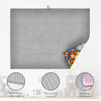 Mexican Tile Dish Drying Mat, Boho Tradicion Drying Rack Pad Countertop Dishes - Image 4