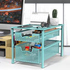 Simple Houseware Stackable 2 Tier Sliding Basket Organizer Drawer - Image 2