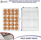 KITCHENATICS 100% Stainless Steel Cooling Racks - Image 7