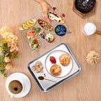 Homikit Toaster Oven Pan with Rack Set, 9 x 7 Inch Stainless Steel Small Cookie - Image 8