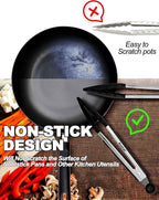Anaeat Non-Stick Silicone Locking Tong Set of 2 - Image 3