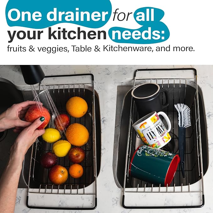 Better Houseware Over Sink Dish Drying Rack Space-Saving Dish Rack - Image 4