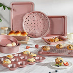 HONGBAKE Bakeware Sets, Baking Pans Set, Nonstick Oven Pan - Image 2