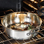 Babish 5-Qt Stainless Steel Sauté Pan - Image 2