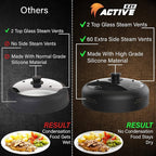 Microwave Cover for Food, Silicone and Glass Splatter Guard Lid for - Image 4