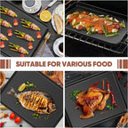 E-far Baking Sheet Set of 2, Nonstick Carbon Steel Baking Trays - Image 4