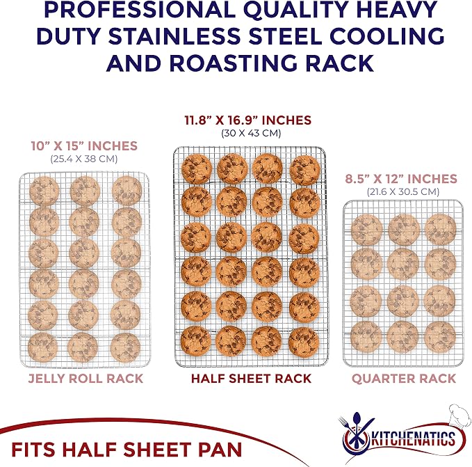 KITCHENATICS Half Sheet Cooling Racks - Image 2