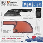 Full Tang, Serbian Chefs knife, Chef Meat Cleaver, Kitchen Knives, Set - Image 2