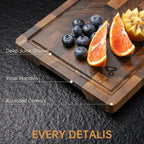 THETCHRY Walnut Wood Small Cutting Board, Compact Chopping Board - Image 5