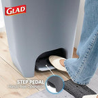 Glad Kitchen Trash Can | Large Plastic Waste Bin - Image 4