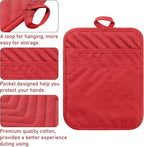 GROBRO7 5Pack Pocket Pot Holders Cotton Heat Resistant Potholder Multipurpose - Image 3