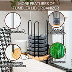 2PC Tumbler Lid Organizer, Detachable Cup Lid Organizer - Image 6