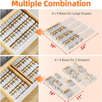 MUDEELA Clear Spice Drawer Organizer, 4 Tier- 2 Set Spice Rack - Image 8