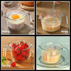 VRUIFA Glass Measuring Cup For Baking and Cooking, Dishwasher, Microwave and - Image 3