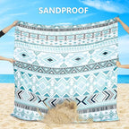 WIWIGO Beach Blanket Waterproof Sandproof Beach Mat 79" X 83"/10'x9'for 2-8 - Image 3