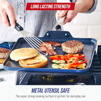 Blue Diamond 11" Nonstick Square Griddle Pan, Non Toxic PFAS-Free Diamond - Image 5