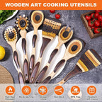 7Pcs Pakkawood Kitchen Utensils Set - Image 5
