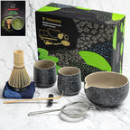 TEANAGOO 9 Pcs Matcha Whisk Set, Ceramic Matcha Set, Matcha Kit by TEANAGOO