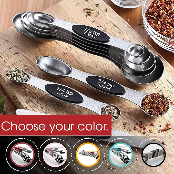 Spring Chef Stainless Steel Magnetic Measuring Spoons Set - Image 9