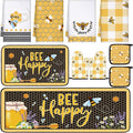 Fourluoo 10 Pcs Bee Themed Kitchen Decor Set Dish Towels Kitchen Rugs Oven by Fourluoo