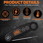 1 Second Instant Read Food Thermometer Rechargeable Meat Thermometer Digital - Image 6