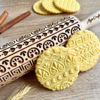 GREEK Embossing Rolling Pin. Laser Engraved Dough Roller - Image 3
