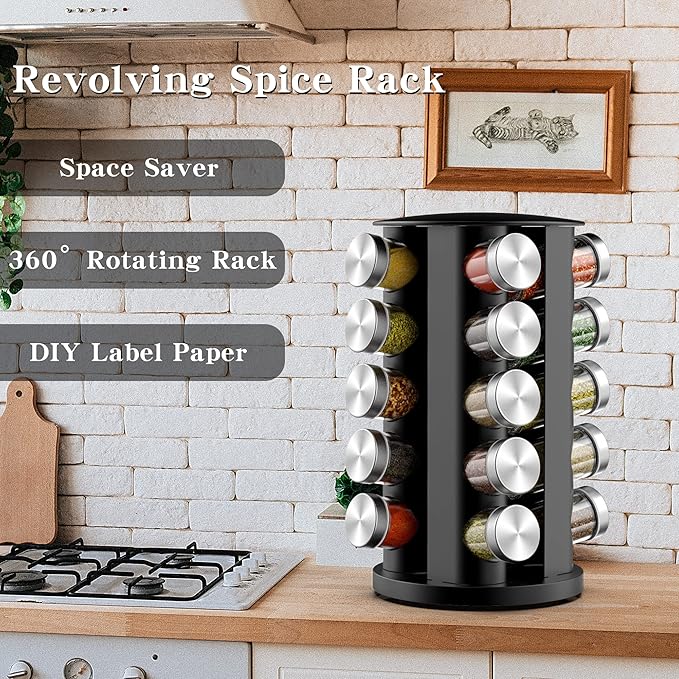 Handisen Rotating Spice Rack Organizer - Image 5