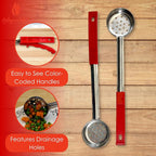 2 Ounce Slotted Stainless Steel Portion Control Ladle Spoon - Image 2