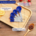 Measuring Cups and Spoons Set of Huygens Kitchen Gadgets 10 Pieces, Stackable - Image 3
