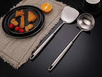 FJNATINH Wok Spatula and Soup Ladle Set - Image 4