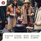 Victoria 6-Quart Cast Iron Combo Cooker, Combination Dutch Oven and Skillet - Image 3