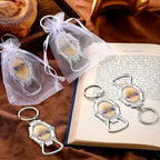 Misdary 12 Pcs First Communion Bottle Opener Keychain Catholic Bottle Opener - Image 2