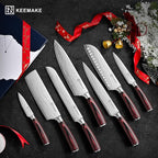 KEEMAKE Kitchen Knife Set, Ultra Sharp Chef Knife Set 7-Piece, High Carbon - Image 8
