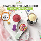 Spring Chef Magnetic Stainless Steel Measuring Cups, Kitchen Tools - Image 2
